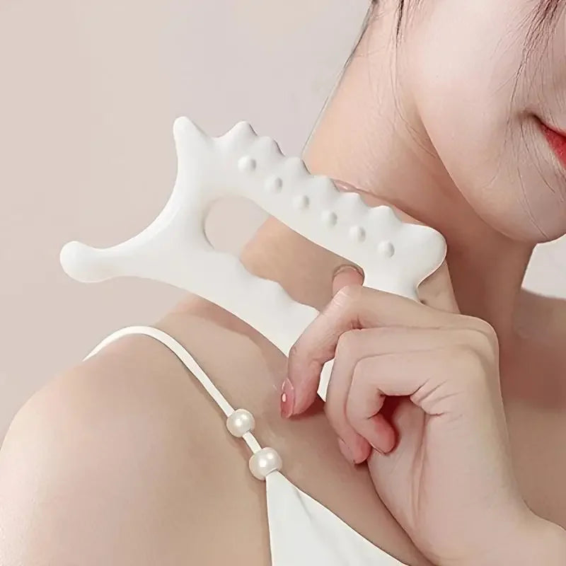 Resin Facial GuaSha Massage Board Face Maintenance Lift Muscle Relief Multifunctional Handheld Daily Care Beauty Tool