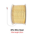 1-50M 220V COB LED Strip Light High Bright Flexible Ribbon Light Tape IP68 Waterproof Outdoor Garden LED Strip 3000K 4000K 6000K