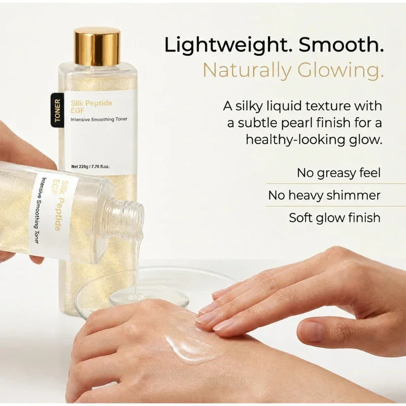 Silk Peptide & EGF Softening Toner Deeply Moisturizes Refreshing Texture Improves Rough Skin Softens Dull Liquid Korea Skincare
