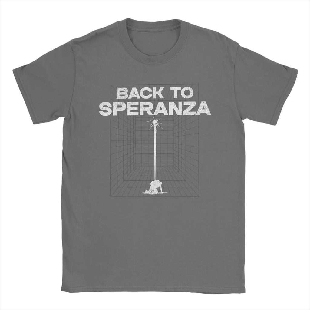 Arc Raiders Game T-Shirts for Men Women Back To Speranza Funny Cotton Tee Shirt Round Neck Short Sleeve T Shirt Clothing