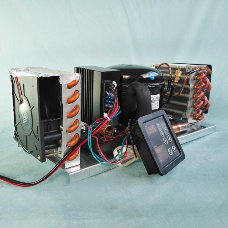 BD35A Mini Air-Cooled Integrated Unit Assembly 12V24V48V Start-Up Refrigeration Micro Air Conditioning Unit