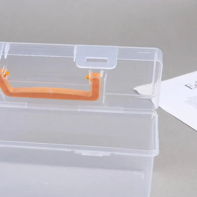 ✔Professional Tool Organizer Set,Transparent Parts Storage With Dividers-Portable Case For Kitchen Condiment Storage