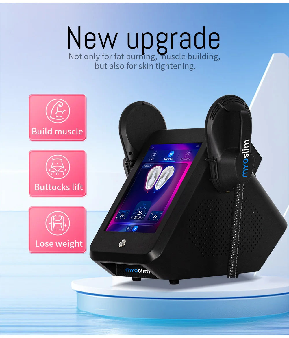 EMS Body Sculpt Machine RF Sculpting Weight Loss Burning Fat Slimming Muscle Stimulation Equipment 6500W HI-EMT MYOslim