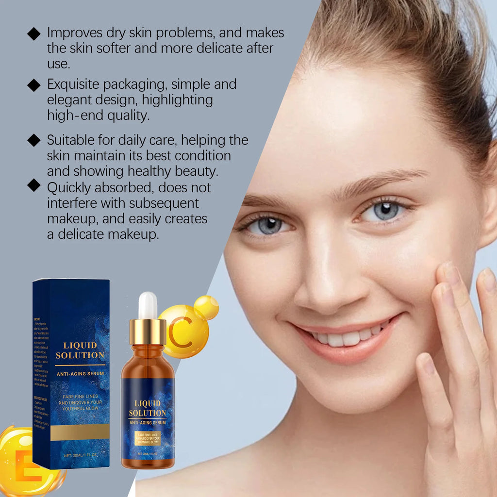 New Face Brightening Serum For Glowing Skin Tightening & Firming Skin Texture Repairing Essence Korean Collagen Face Serums 30ml