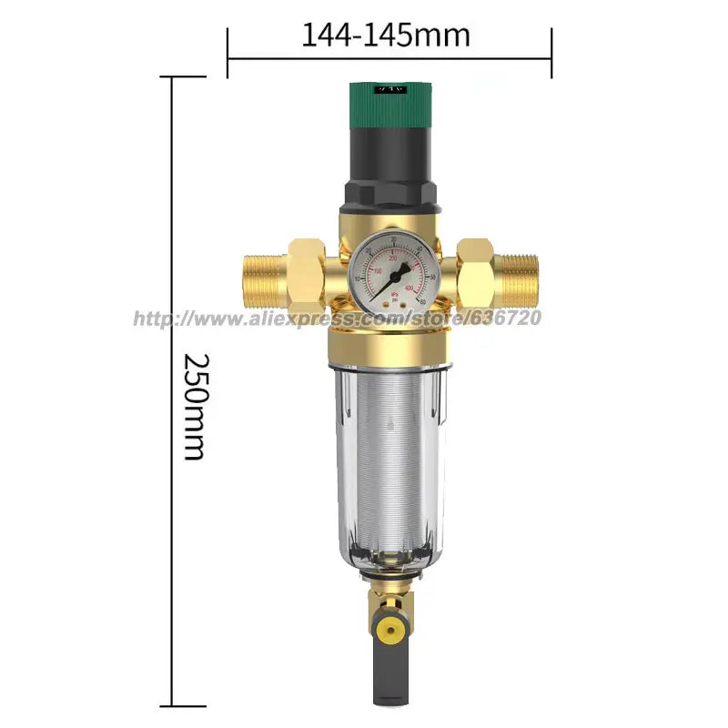 RV Water Pressure Regulator and Filter Kit - NSF Certified All-in-One Lead-Free Fresh Water Kit