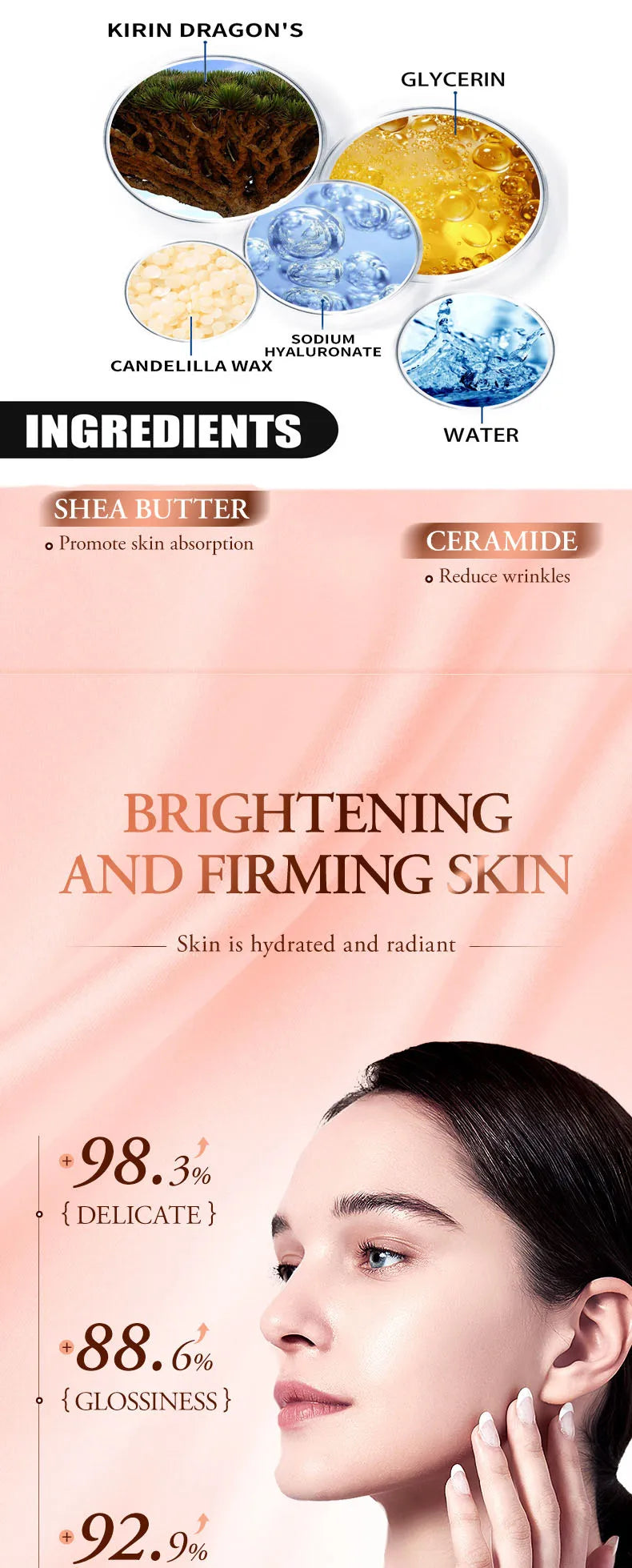 Wrinkle Smooth Dragon Blood Cream Concealer Moisturizing Repair Cosmetics Anti-aging Women Face Beauty Nourish Skin Care Product