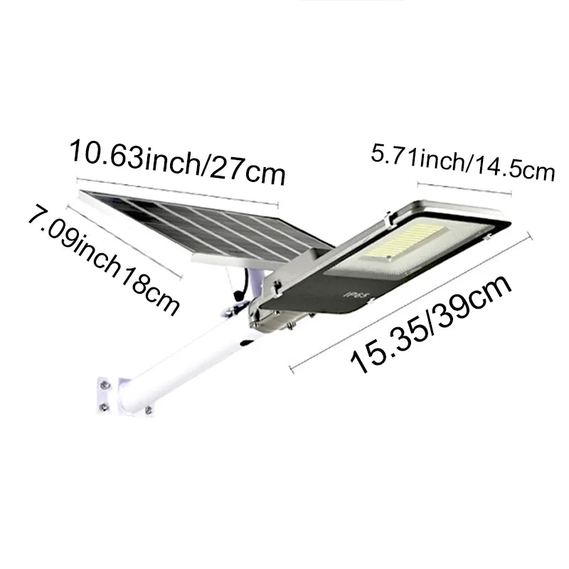 Ultra-Bright Solar Powered Lamps Solar Street Lights Dusk to Dawn Security Flood Lamp for Garden/Parking-Lot/Square/Yard/Wall