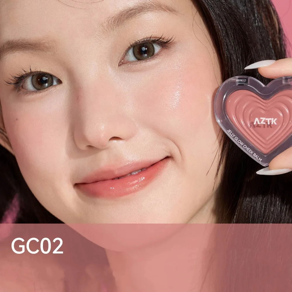 AZTK Blusher Color Face Makeup Rendering Blush Cream Moisturizer Long Lasting Beauty Expands Cheek Tint Makeup Cosmetics