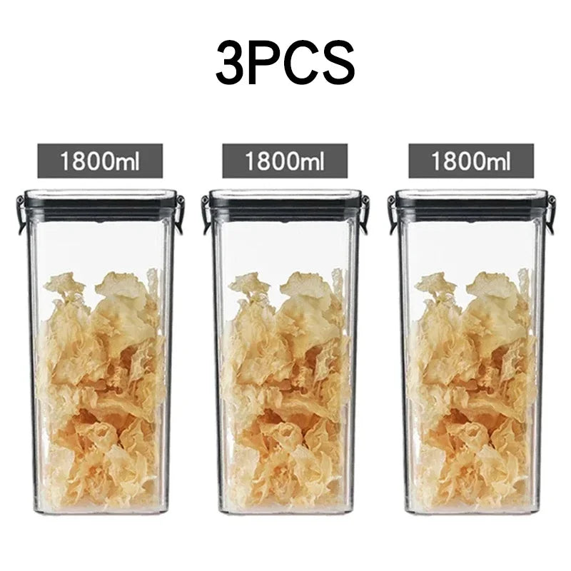Kitchen Food Storage Containers Organizers for Pantry Fridge Organizer Jars With Lid Plastic Storage Container Spices Boxes