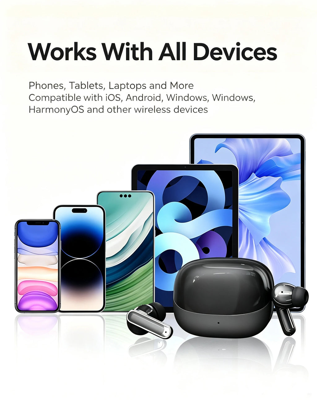 KC-902  Bluetooth V6.0 Earphones TWS in-Ear Wireless Headphones AI Translator Earbuds comfortable Ultra-light Earbuds