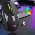 Ziyoulang X18 Wireless Charging Mechanical Mouse RGB 2400dpi Esports Gaming Mouse Pc Office Laptop Gaming Computer Free Wolf X18