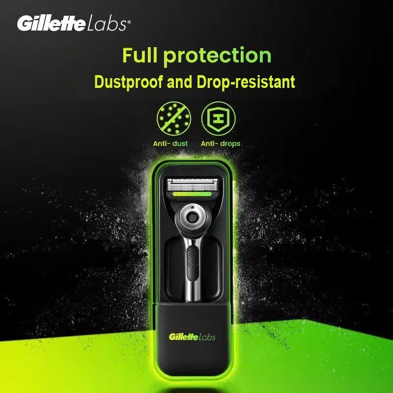 Portable Razor Travel Box Fit for Gillettte Labs Shavers Anti-dust Anti-fall High Quality Plastic Silicone Shaver Storage Case