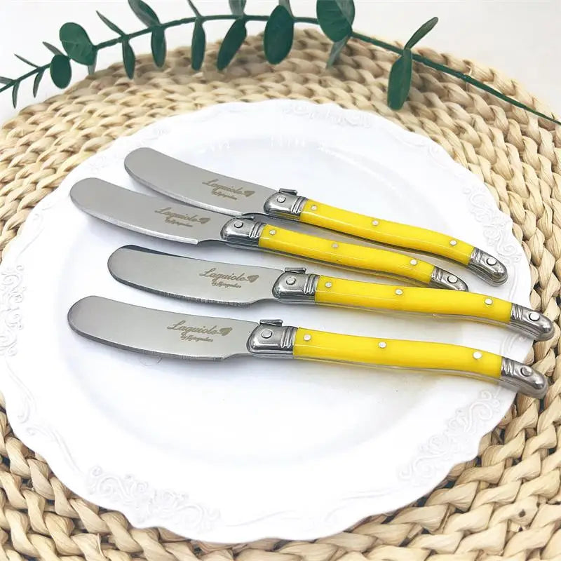 6.25inch Stainless Steel Butter Cutter Cheese Jam Spreaders Wipe Cream Cutter Kitchen Gadgets Laguiole  Butter Bread Tool 4-6pc