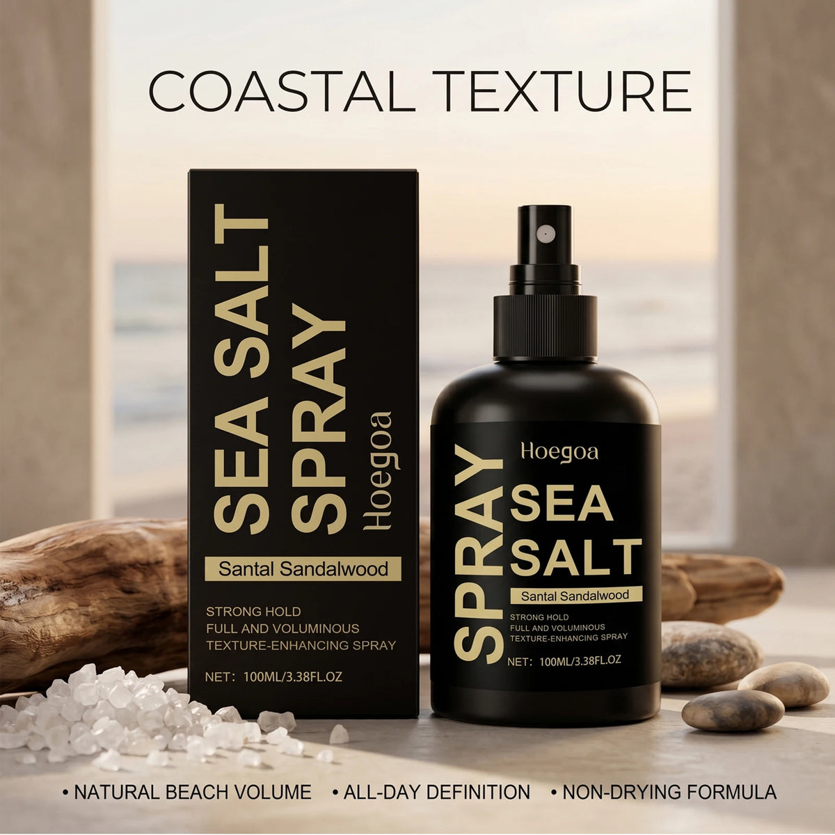 Sea Salt Spray Root Volumizing Hair Strong Hold Hair Styling Spray Long-Lasting Shine Hold Mist for Fine Flat Men Women Hair