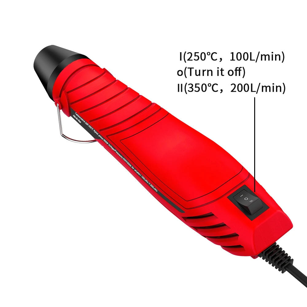 300W Hot Air Gun DIY Soldering Temperature Blower Gun Electric Power Hot Dryer Mini Heat Gun For Crafts Shrink Tubing Wrap