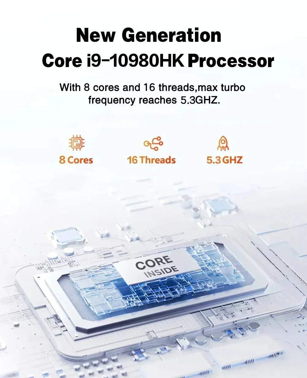 2026 Intel Core i9 10980HK N150 Mini PC 16GB RAM 1TB SSD WiFi 6 BT5.2 Windows 11 4K Portable Gaming Desktop Computer