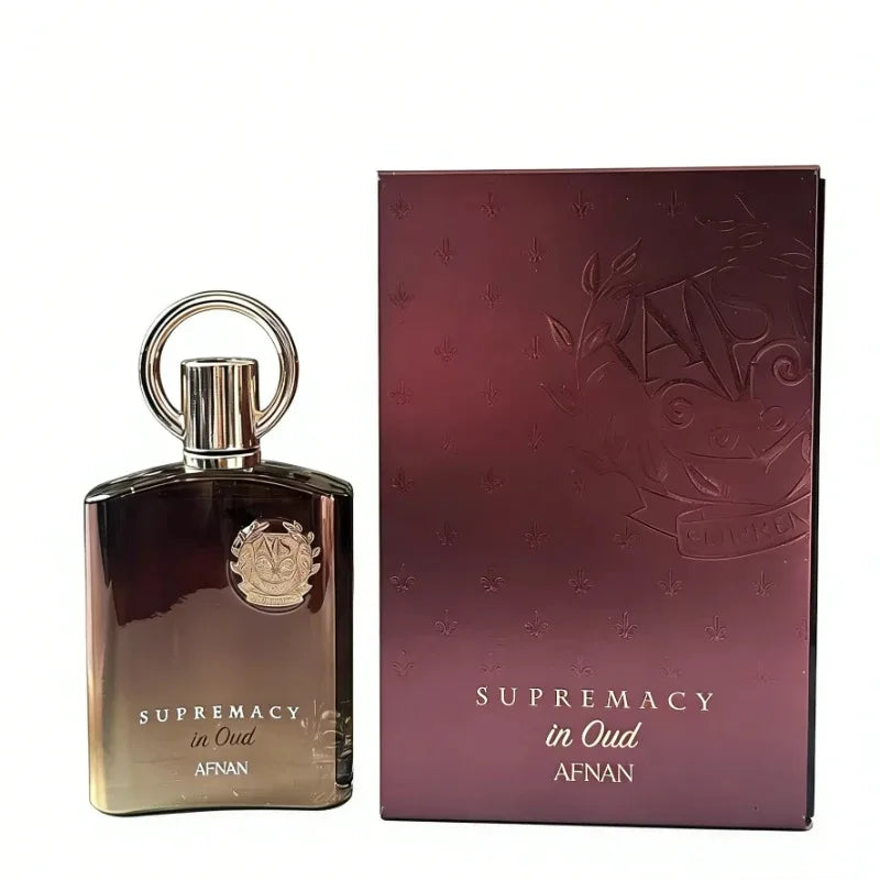 Luxury AFNAN Supremacy in Oud Perfume 100ml Men Eau De Parfum Long Lasting Oriental Woody Oud Fragrance Musk Patchouli Scent