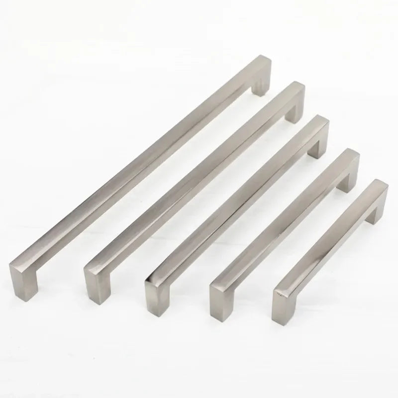 Modern Cabinet Handles Kitchen Door Handles Drawer Knobs Aluminum Alloy Wardrobe Door Handles Brushed Modern Style Hardware
