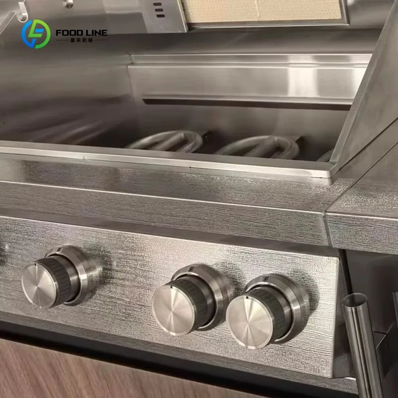 Modular Outdoor Kitchen Pod with SUS 304 Cabinets, Pre-assembled All-in-one BBQ Station for Luxury Villa Garden Customized