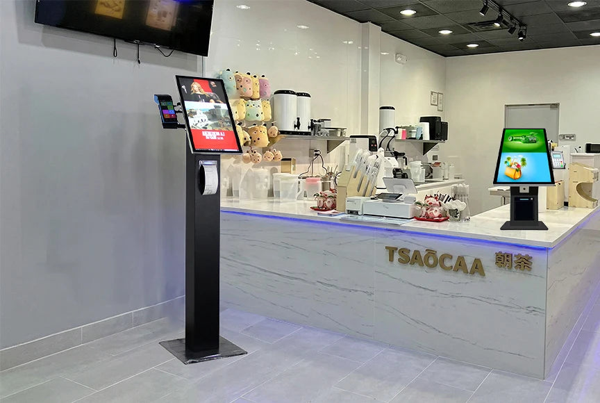【Hot Sale】21.5Inch Desktop Self-Service Payment Pos Terminal Android Sales Kiosks Self Order Menu Screen Terminal Kiosk Fast Foo
