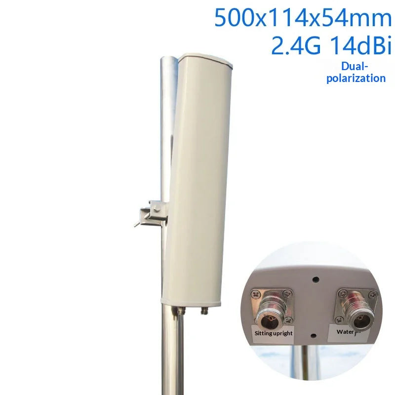 Outdoor Directional WiFi Coverage Antenna, 2.4G, 5.8G, 5G Panel Sector Antenna, High-Gain Dual-Polarized