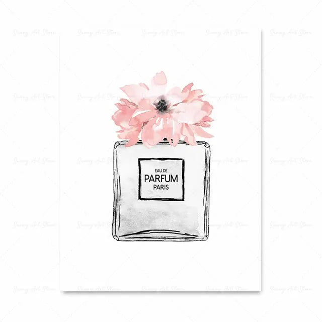 Abstract Fashion Girl DIY Diamond Painting New Lipstick Wall Art Makeup Perfume Bottle Embroidery Pink Paris Bedroom Home Decor