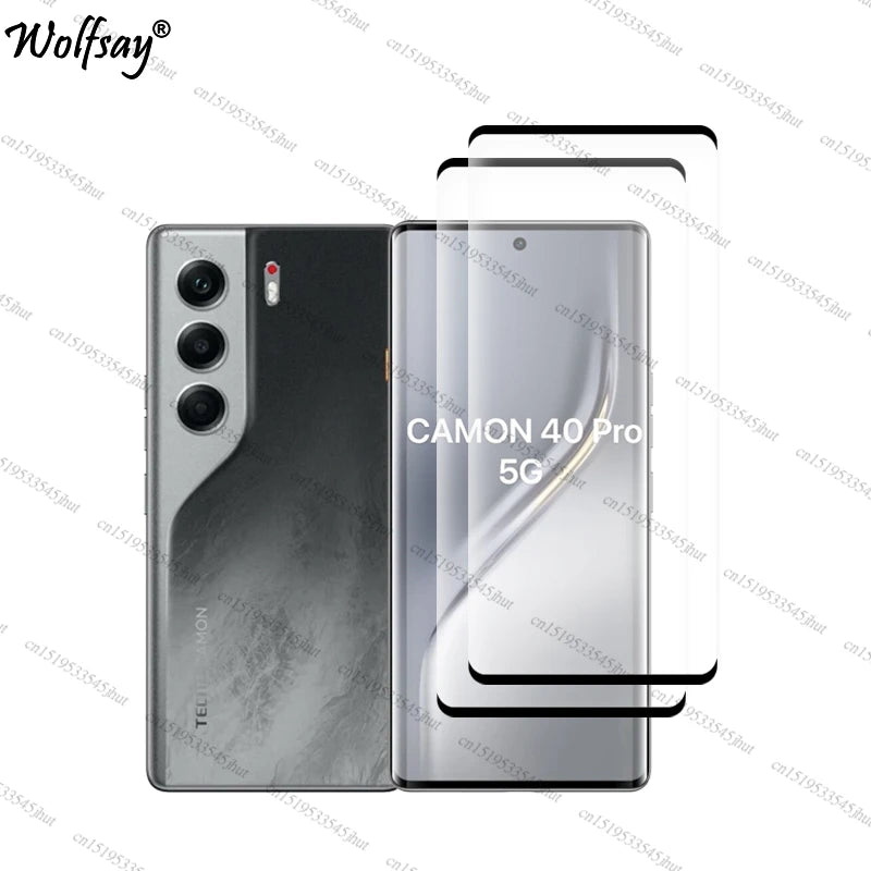 Full Cover Tempered Glass For Tecno Camon 40 Pro Screen Protector Tecno Camon 40 Pro Camera Glass For Tecno Camon 40 Pro Glass