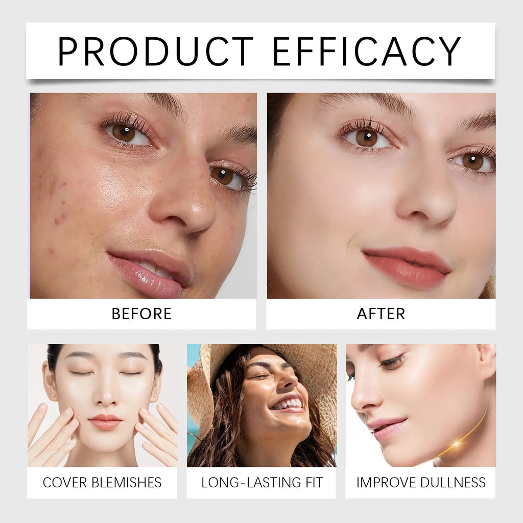 Multi Skin Type Cc Tinted Moisturizer One Step Hydrating Tone up Cream Hide Blemishes Natural Oxidation Resistant Smooth Base