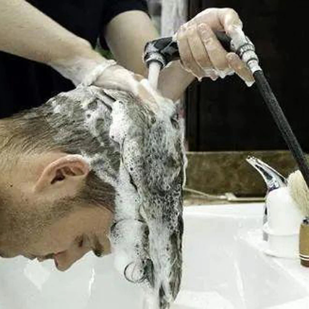 Mixer Tap Bath Sink Faucet Shower Head Spray Hose Push On Washing Hairdresser For Barber Shop Salon Shampoo Accessories