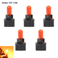 5Pcs T5 SMD LED Car Light Automobiles Light-Emitting Diode Instrument Gauge Dashboard Bulbs Auto Interior Indicator Lamp