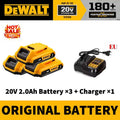 100% Genuine DEWALT 20V Max 2/5/6/9Ah Battery Charger Combo Li-Ion XR Series for Power Tools Battery DCB200,DCB202,DCB205,DCB206