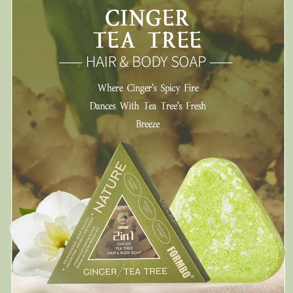 Usman Grass & Platycladus Herbal Shampoo Soap Natural Hair Treat Strengthens Roots Controls Oil Cleanses Scalp Hair Care