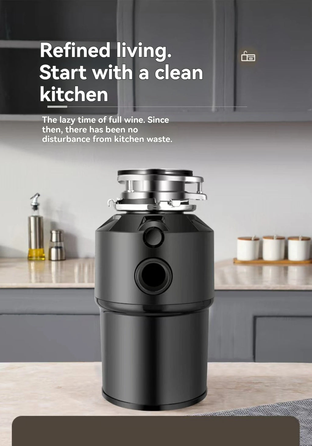 Kitchen Waste Disposer, Household Food Grinder, High-power Kitchen Waste Disposer