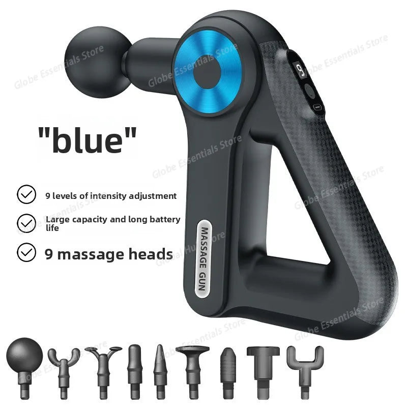 Professional-grade Mini Triangular Fascia Gun Massager, Electric Muscle Massage Gun, Portable for Shoulder and Neck Fitness