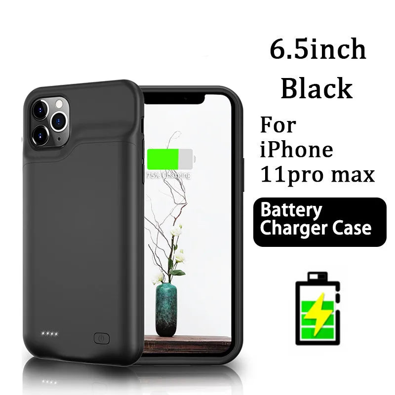 For iphone 14 Pro Max Battery Case For iphone 12 11 Pro Max Smart Power Bank Charger Cover for iPhone XS Max XR 7 8 Plus SE2 SE3