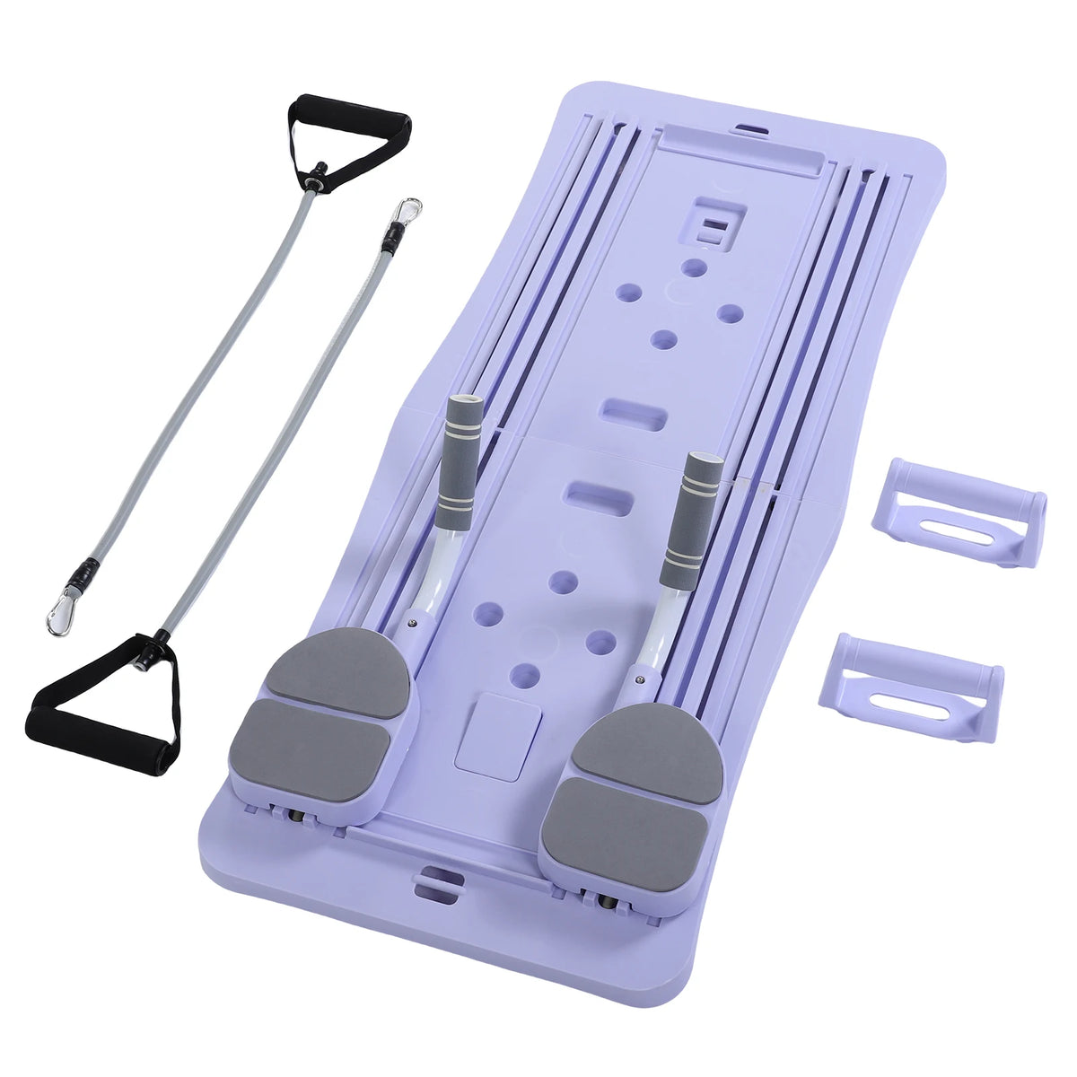 At Home Pilates Board Foldable 4-in-1 Exercise Ab Wheel Roller Exercise Equipment for Home Gym Workout Fitness Core Trainer