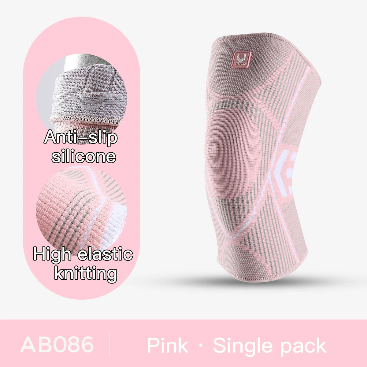 1 Pcs Compression Knee Support Sleeve Elastic Breathable Knee Pads Brace Springs Gym Sports Protector Basketball Volleyball Run