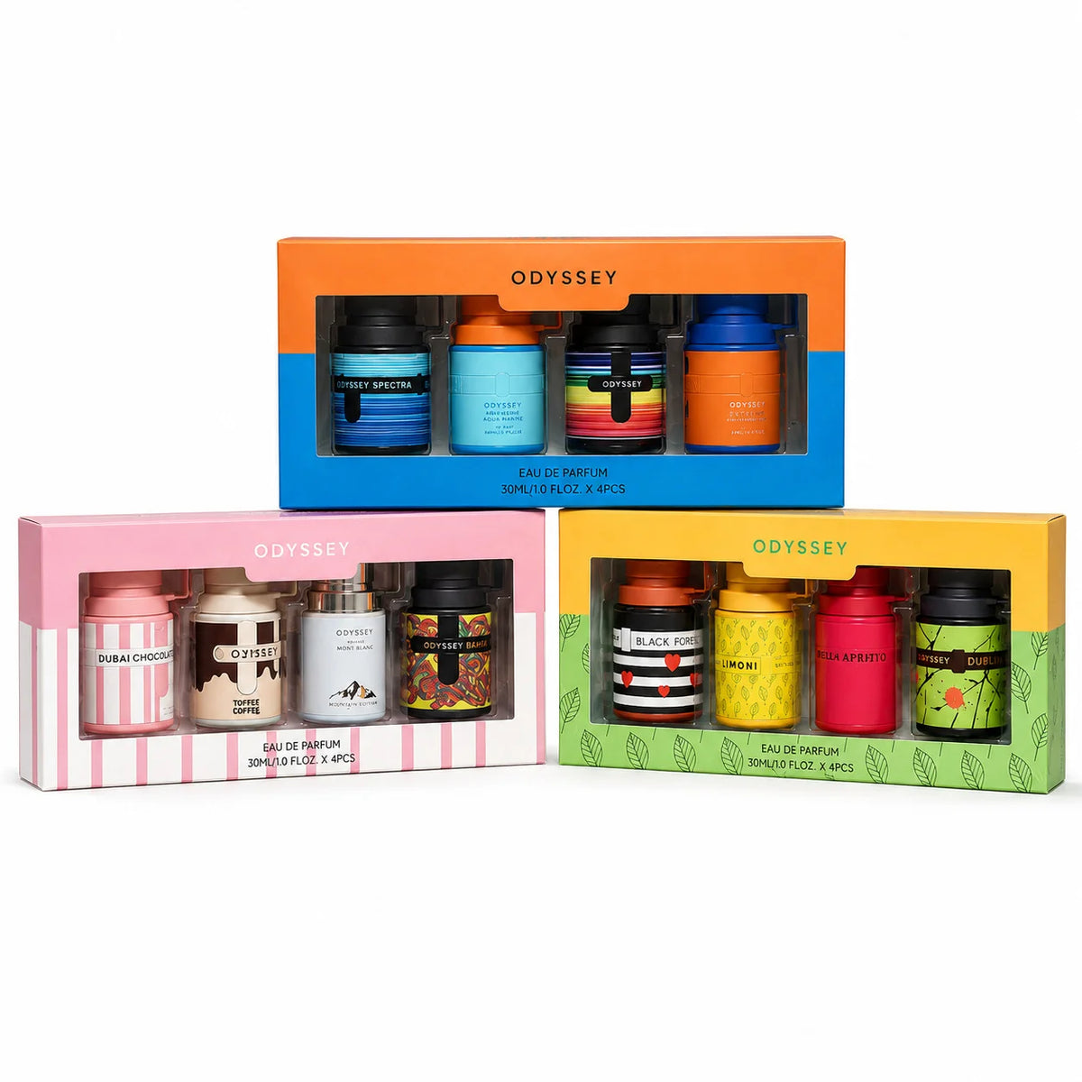 Fresh Floral Fruity Scent Eau De Parfum Set Portable Long Lasting Perfume for Women Men Daily Use Fragrance Gift Kit