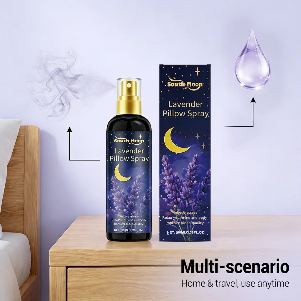 Sleep Spray Lavender for Pillows Relieve Anxiety Fall Asleep Improve Sleep Quality Natural Aromatherapy Body Relaxation Spray