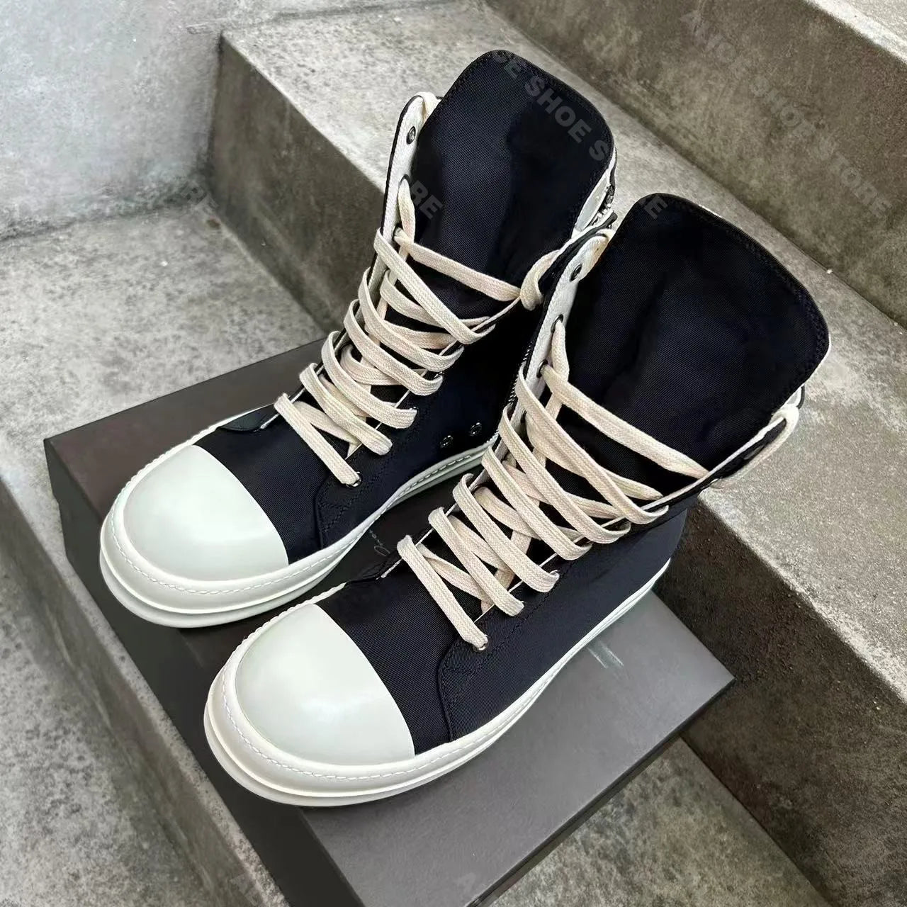 Casual High Top Women Sneaker Designer Men Shoe Black Fashion Satin Zip Shoe Classic Luxury Platform Trainer Flat Lace Up Shoe