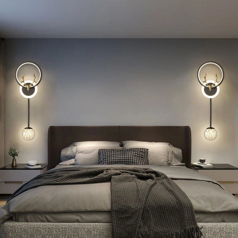 Wall Light Modern Living Room Decor Bedroom Led Lights Lamps Tokio Hotel Lamp Bedside Table Home Decoration Lighting for Dining