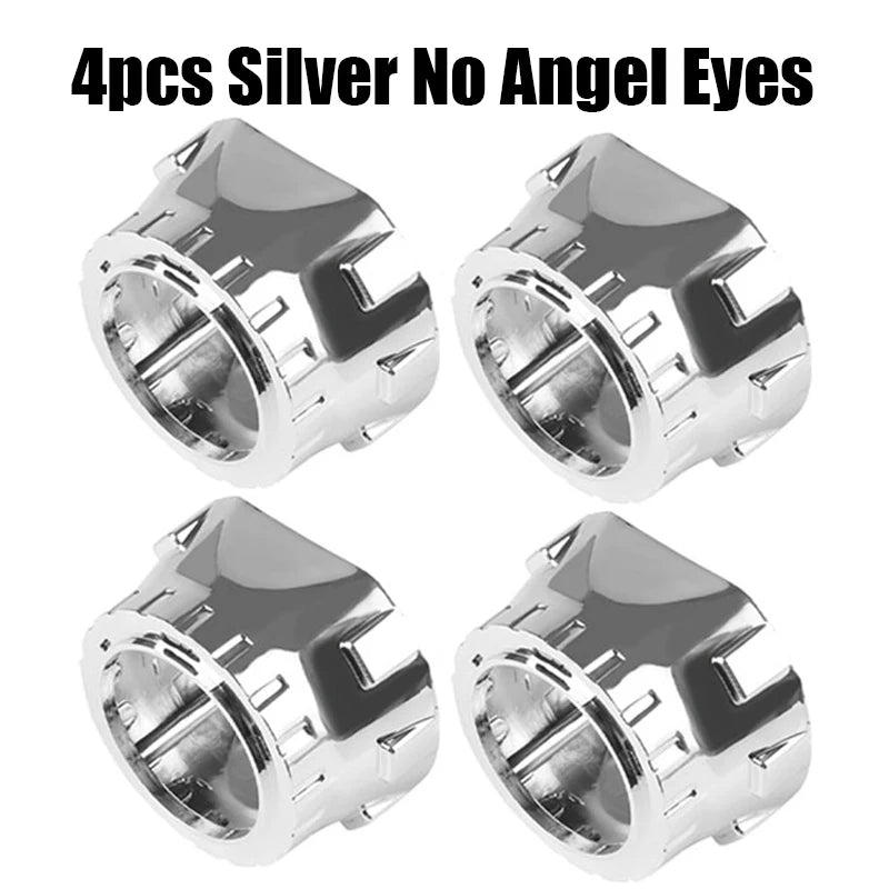 2.5 inch 80mm LED Angel Eyes Projector Shrouds WST Bi-xenon Bi-led Headlight Lenses Cover Mask Car Light Retrofit Accessories