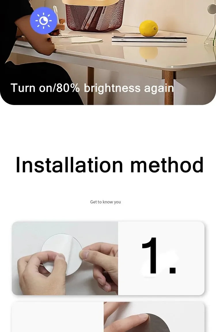 USB Rechargeable with Touch Switch Black Dimmable LED bedroom Wall Light White Magnet Magnetic base for Bedside Study Reading