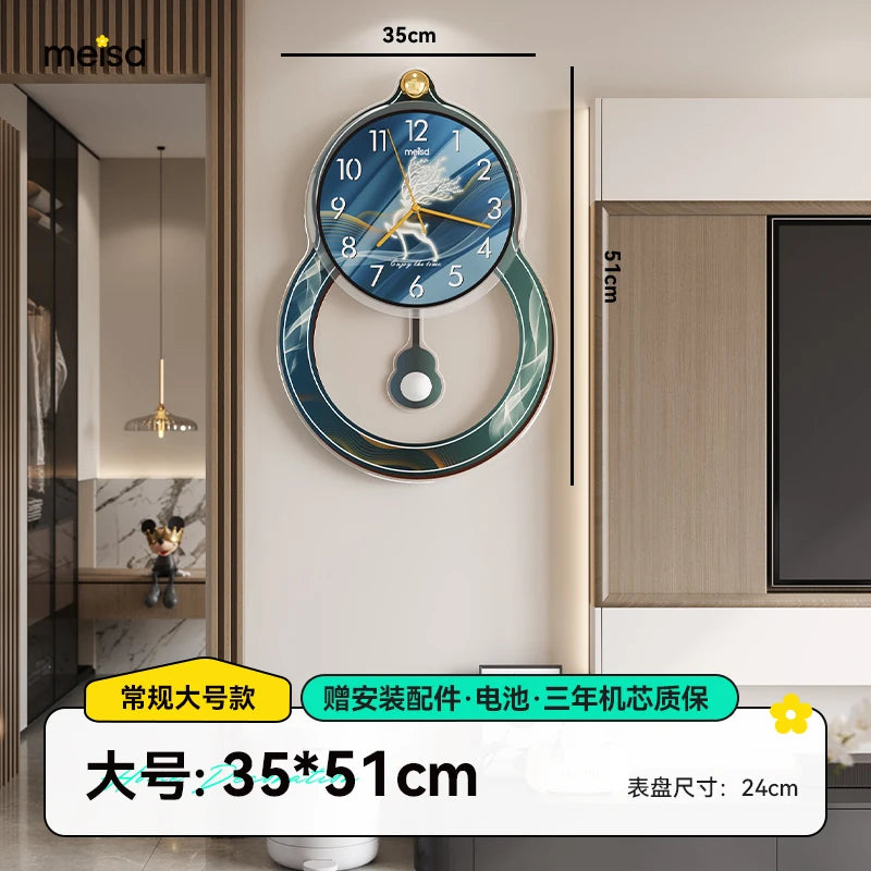 Kitchen Living Room Wall Clock Minimalist Design Unique Usa European Wall Clock Flowers Nordic Luxury Metal Horloge Decorarion