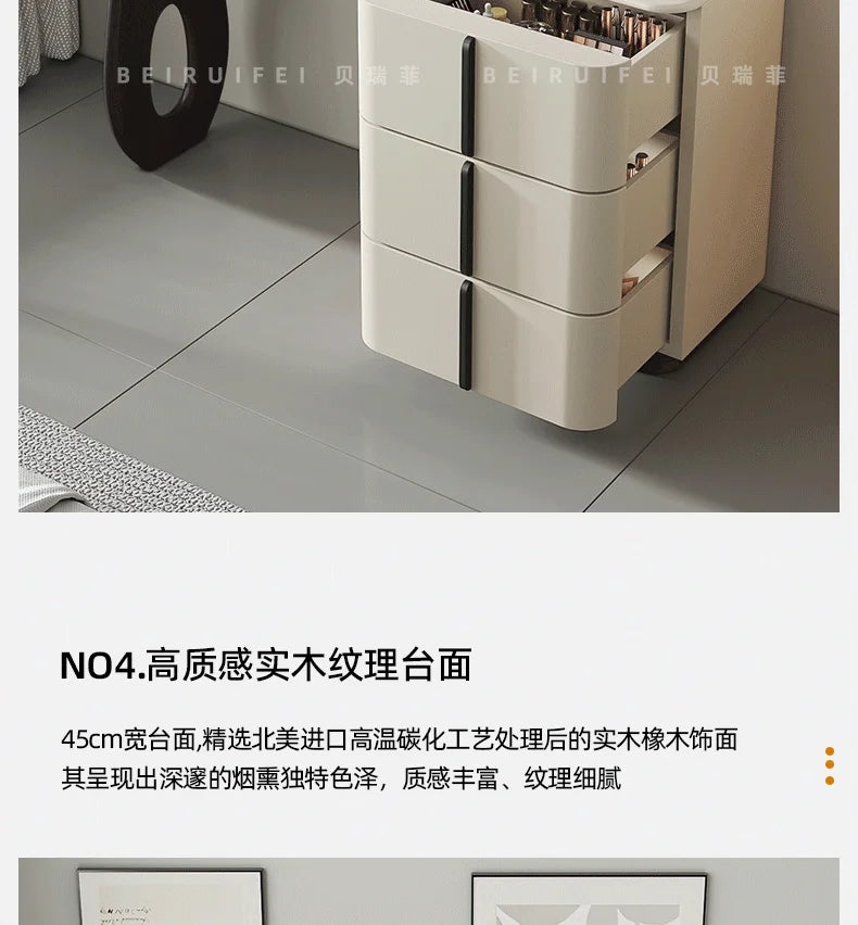 Modern Mirror Lights Stool Vanity Table Europe Set Women Kids Dressing Table Bedroom Organizer Luxury Tocador Mueble Furniture