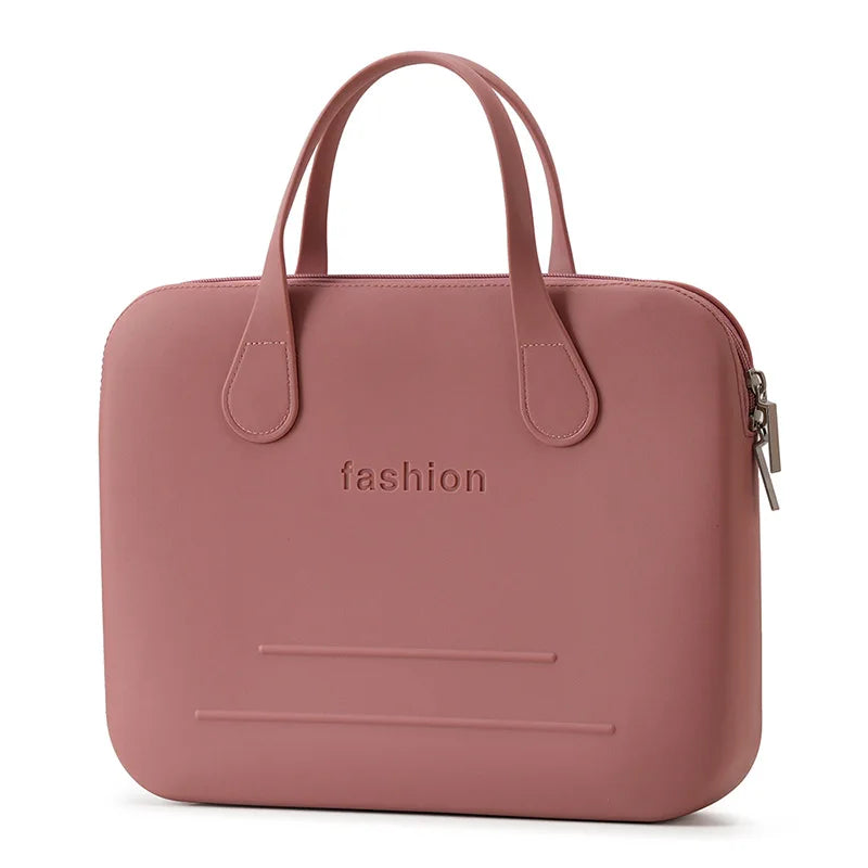Morandi Colorful Computer Hand Bag Light Trendy 14 Inch Laptop Bag for Girls Student Portable EVA Waterproof Handbag