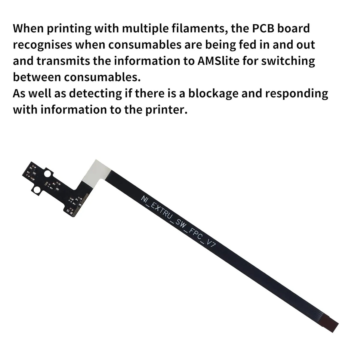 For BambuLab A1/ A1 Mini Feed Hall Board Filament Sensor Replacement with Ribbon FPC Cable 3D Printers Parts ﻿