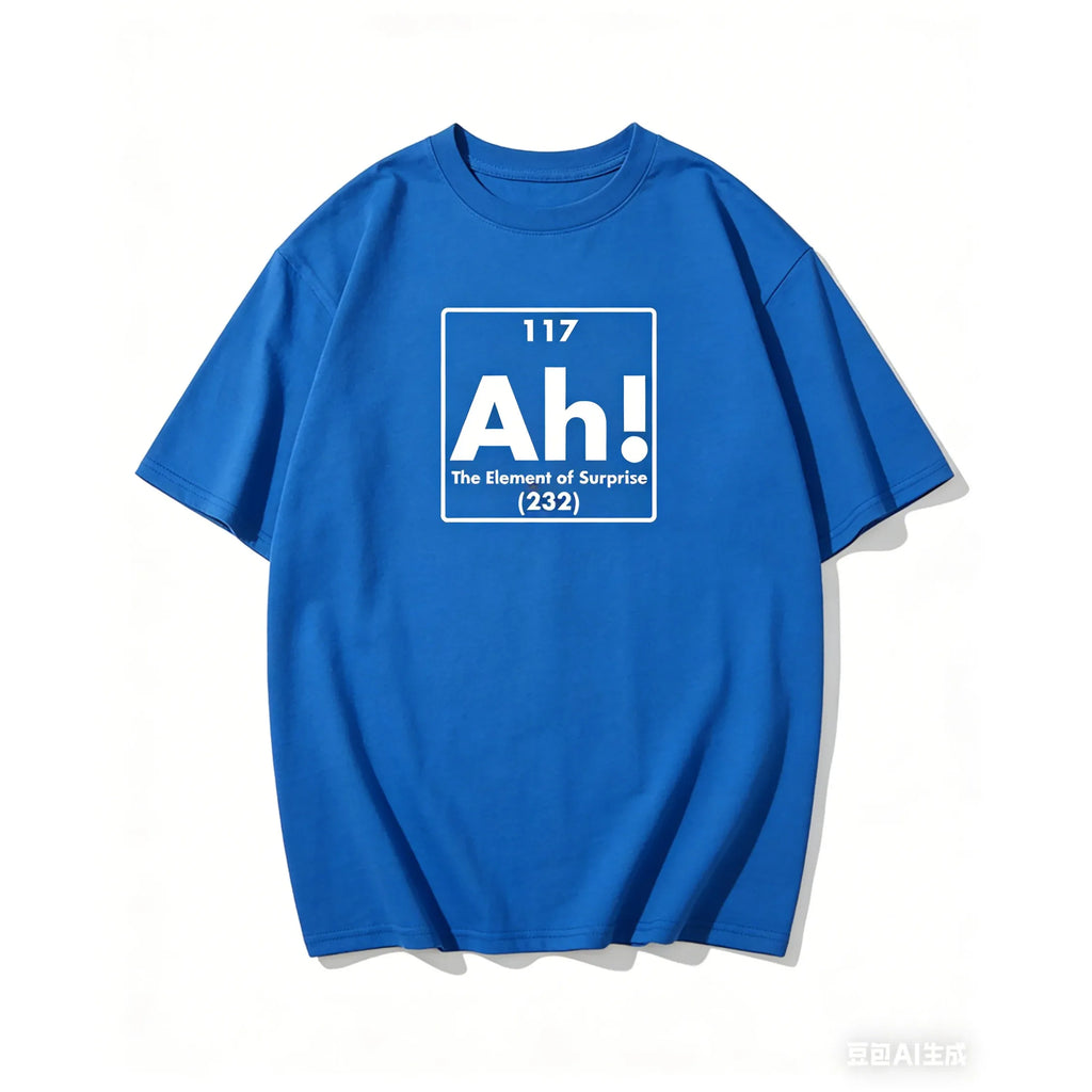 S-4XL Ah The Element Of Surprise | Mens Graphic T-Shirts Funny | Cool Graphic Tees Men Vintage | Novelty Sarcastic Funny T Shirt