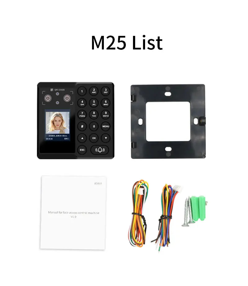 Palm Vein Face Fingerprint Recognition Attendance Machine Mobile APP QR Code Check-In Password Time Clock Access Control System