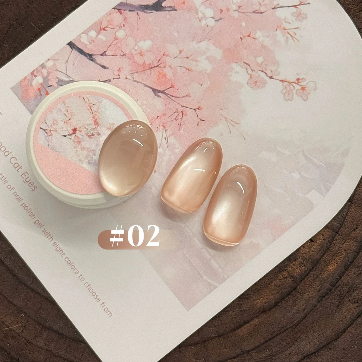 MIANEL 2026 10ML Lover Cat Eye Nail Gel Nude Pink with Sparkling Golden Light Glass Bead for Flattering Cat Eye Manicure